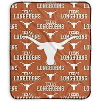 Pegasus Texas Longhorns 50" x 60" Repeat Wordmark Fleece Blanket