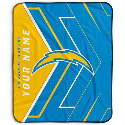 Pegasus Los Angeles Chargers 50" x 60" Arrow Personalized Fleece Blanket