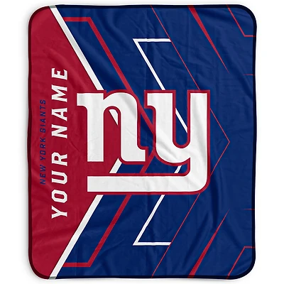 Pegasus New York Giants 50" x 60" Arrow Personalized Fleece Blanket