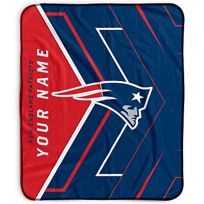 Pegasus New England Patriots 50" x 60" Arrow Personalized Fleece Blanket