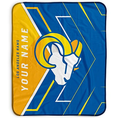 Pegasus Los Angeles Rams 50" x 60" Arrow Personalized Fleece Blanket
