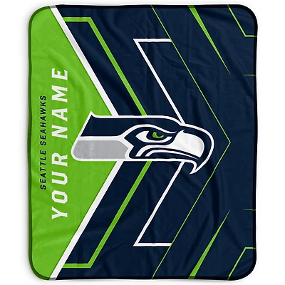 Pegasus Seattle Seahawks 50" x 60" Arrow Personalized Fleece Blanket