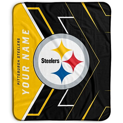 Pegasus Pittsburgh Steelers 50" x 60" Arrow Personalized Fleece Blanket