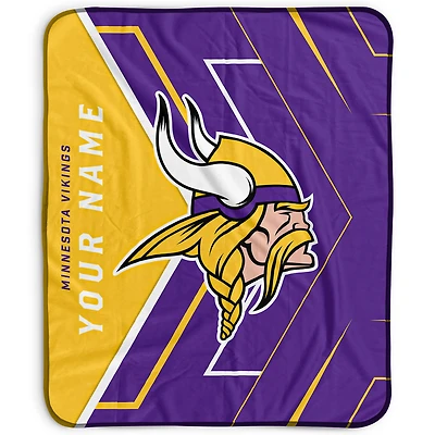 Pegasus Minnesota Vikings 50" x 60" Arrow Personalized Fleece Blanket