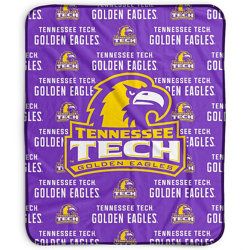 Pegasus Tennessee Tech Golden Eagles 50" x 60" Repeat Wordmark Fleece Blanket