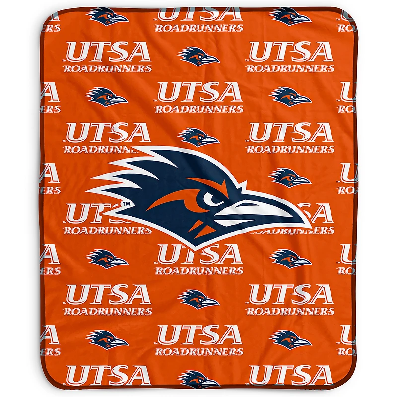 Pegasus UTSA Roadrunners 50" x 60" Repeat Wordmark Fleece Blanket
