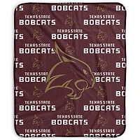 Pegasus Texas State Bobcats 50" x 60" Repeat Wordmark Fleece Blanket