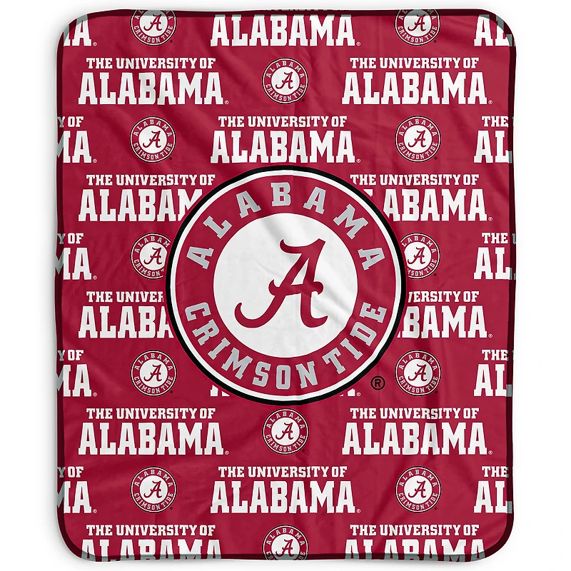 Pegasus Alabama Crimson Tide 50" x 60" Repeat Wordmark Fleece Blanket