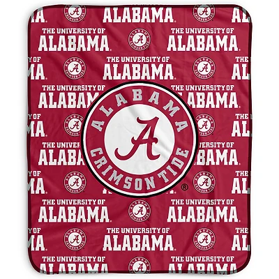 Pegasus Alabama Crimson Tide 50" x 60" Repeat Wordmark Fleece Blanket