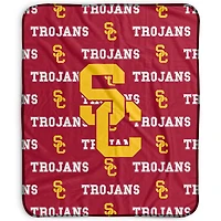 Pegasus USC Trojans 50" x 60" Repeat Wordmark Fleece Blanket