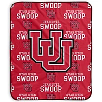 Pegasus Utah Utes 50" x 60" Repeat Wordmark Fleece Blanket