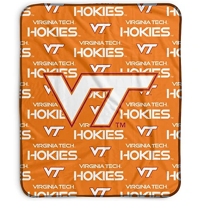 Pegasus Virginia Tech Hokies 50" x 60" Repeat Wordmark Fleece Blanket