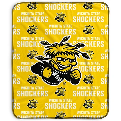 Pegasus Wichita State Shockers 50" x 60" Repeat Wordmark Fleece Blanket