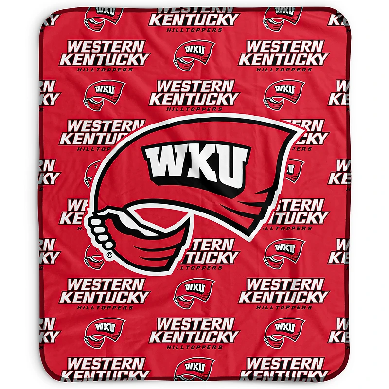 Pegasus Western Kentucky Hilltoppers 50" x 60" Repeat Wordmark Fleece Blanket