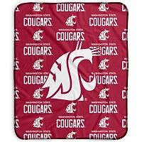 Pegasus Washington State Cougars 50" x 60" Repeat Wordmark Fleece Blanket