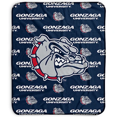 Pegasus Gonzaga Bulldogs 50" x 60" Repeat Wordmark Fleece Blanket