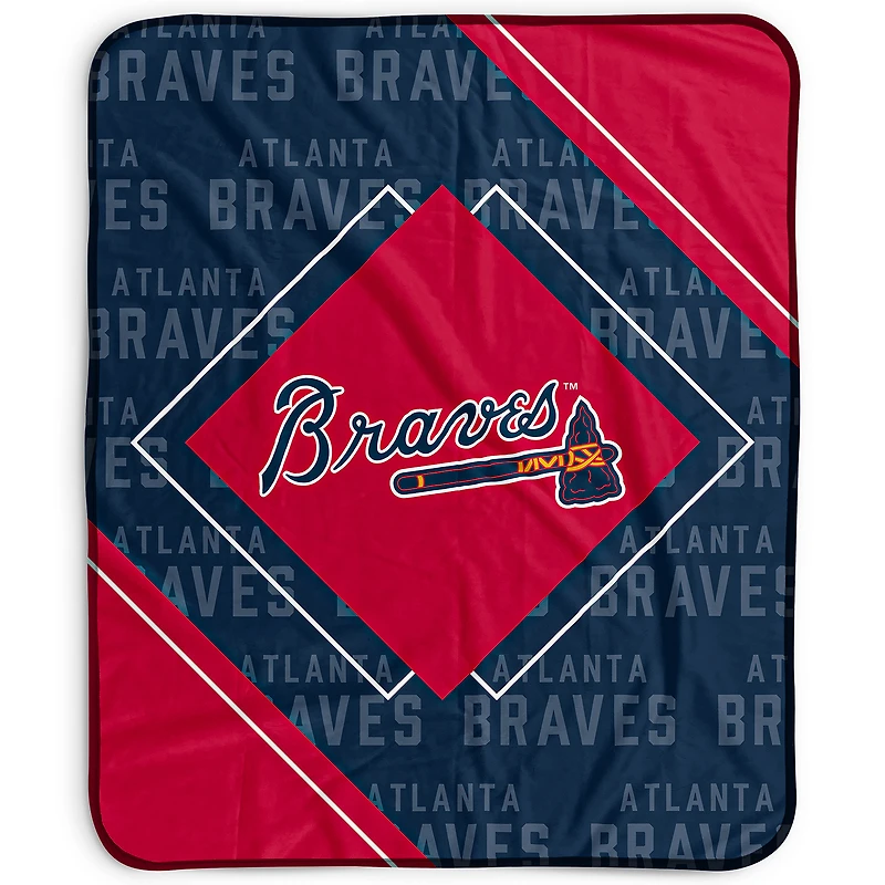 Pegasus Atlanta Braves 50" x 60" Diamond Logo Fleece Blanket