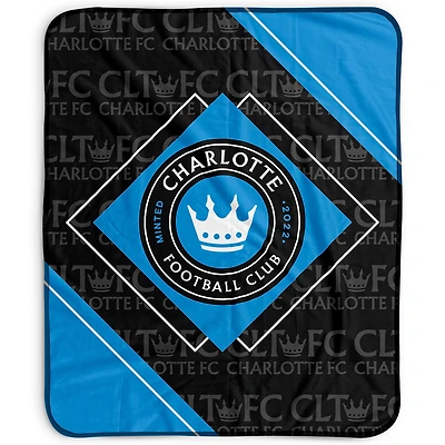 Pegasus Charlotte FC 50" x 60" Diamond Logo Fleece Blanket