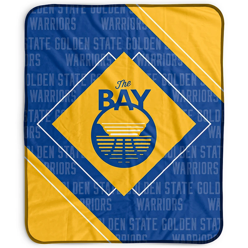 Pegasus Golden State Warriors 50" x 60" Diamond Logo Fleece Blanket