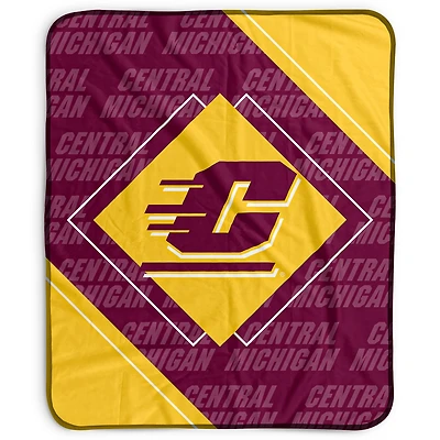 Pegasus Central Michigan Chippewas 50" x 60" Diamond Logo Fleece Blanket