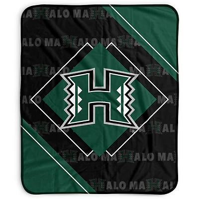 Pegasus Hawaii Rainbow Warriors 50" x 60" Diamond Logo Fleece Blanket