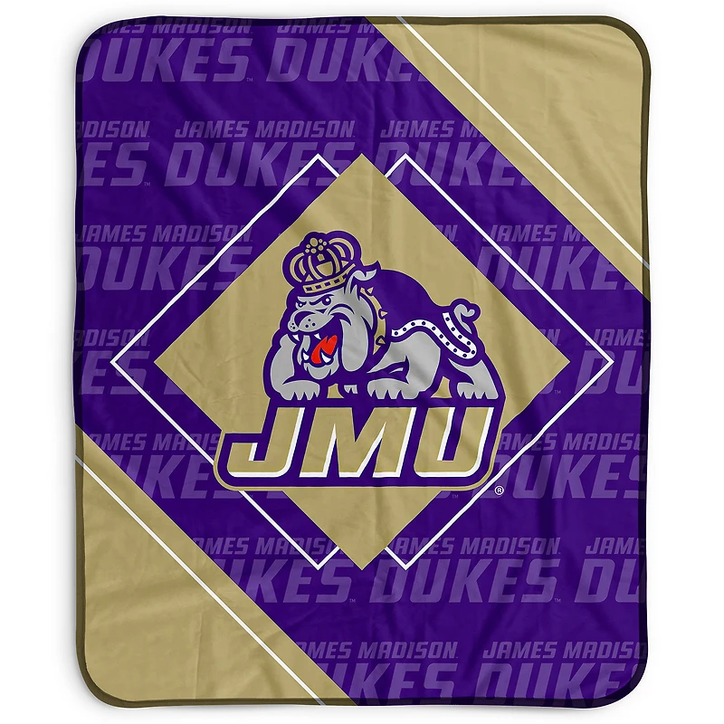 Pegasus James Madison Dukes 50" x 60" Diamond Logo Fleece Blanket
