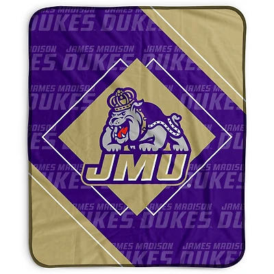 Pegasus James Madison Dukes 50" x 60" Diamond Logo Fleece Blanket