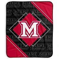 Pegasus Miami University RedHawks 50" x 60" Diamond Logo Fleece Blanket