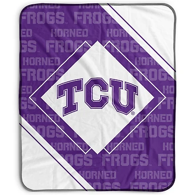 Pegasus TCU Horned Frogs 50" x 60" Diamond Logo Fleece Blanket