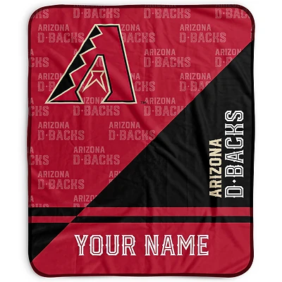 Pegasus Arizona Diamondbacks 50" x 60" Split Wordmark Personalized Fleece Blanket
