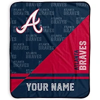 Pegasus Atlanta Braves 50" x 60" Split Wordmark Personalized Fleece Blanket