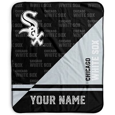 Pegasus Chicago White Sox 50" x 60" Split Wordmark Personalized Fleece Blanket