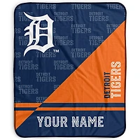 Pegasus Detroit Tigers 50" x 60" Split Wordmark Personalized Fleece Blanket
