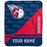 Pegasus Cleveland Guardians 50" x 60" Split Wordmark Personalized Fleece Blanket