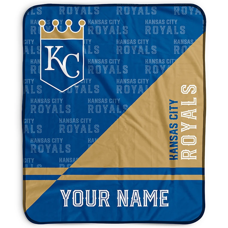 Pegasus Kansas City Royals 50" x 60" Split Wordmark Personalized Fleece Blanket