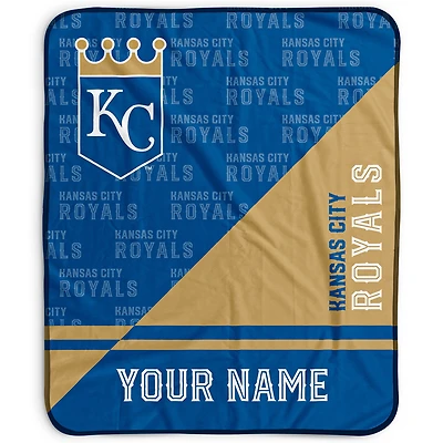 Pegasus Kansas City Royals 50" x 60" Split Wordmark Personalized Fleece Blanket
