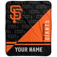 Pegasus San Francisco Giants 50" x 60" Split Wordmark Personalized Fleece Blanket