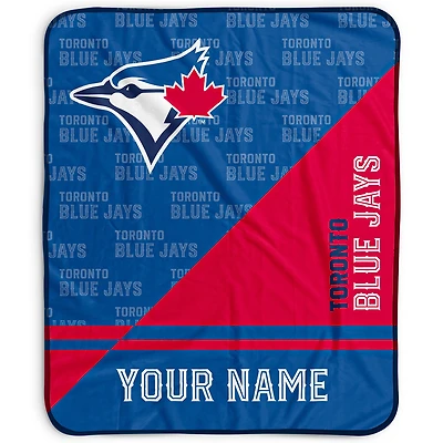 Pegasus Toronto Blue Jays 50" x 60" Split Wordmark Personalized Fleece Blanket