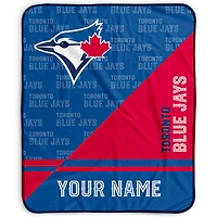 Pegasus Toronto Blue Jays 50" x 60" Split Wordmark Personalized Fleece Blanket