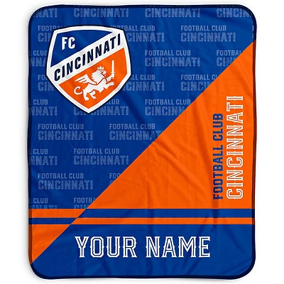 Pegasus FC Cincinnati 50" x 60" Split Wordmark Personalized Fleece Blanket