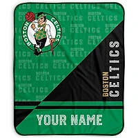 Pegasus Boston Celtics 50" x 60" Split Wordmark Personalized Fleece Blanket