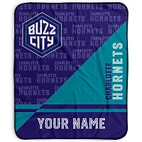 Pegasus Charlotte Hornets 50" x 60" Split Wordmark Personalized Fleece Blanket