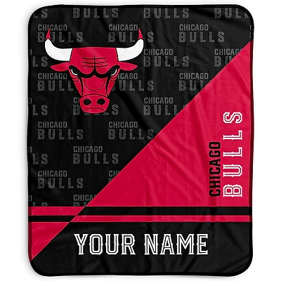 Pegasus Chicago Bulls 50" x 60" Split Wordmark Personalized Fleece Blanket