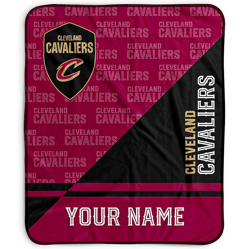 Pegasus Cleveland Cavaliers 50" x 60" Split Wordmark Personalized Fleece Blanket