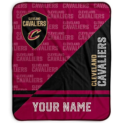 Pegasus Cleveland Cavaliers 50" x 60" Split Wordmark Personalized Fleece Blanket