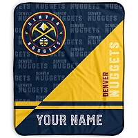 Pegasus Denver Nuggets 50" x 60" Split Wordmark Personalized Fleece Blanket
