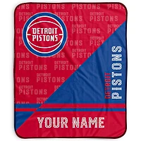 Pegasus Detroit Pistons 50" x 60" Split Wordmark Personalized Fleece Blanket