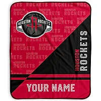 Pegasus Houston Rockets 50" x 60" Split Wordmark Personalized Fleece Blanket