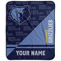 Pegasus Memphis Grizzlies 50" x 60" Split Wordmark Personalized Fleece Blanket