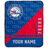 Pegasus Philadelphia 76ers 50" x 60" Split Wordmark Personalized Fleece Blanket